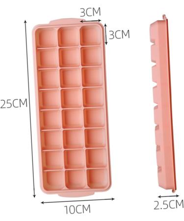 Cabilock 3pcs Silicone Ice Tray Mold Silicone Ice Trays Silicone Ice Maker Ice Cubes Ice Mold 25X10X2.5CM Assorted Color - Buy Online on SooperMarket.com