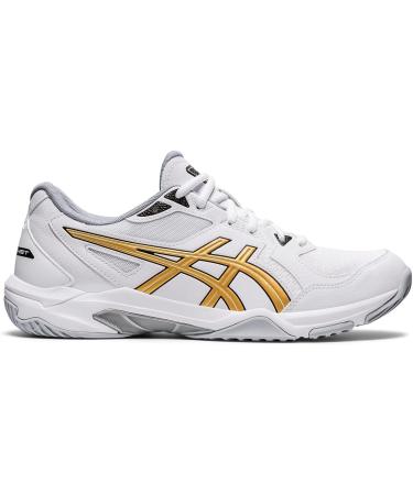ASICS Men's Gel-Rocket 10 Court Shoes - White/Pure Gold (Size 10.5) - Buy Online on SooperMarket.com