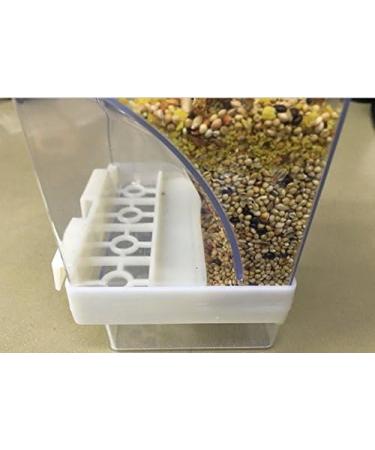 Hypeety Automatic Bird Feeder: No Mess Seed Food Container for Budgerigar, Canary, Cockatiel, Finch, Parakeet - Cage Accessories - Buy Online on SooperMarket.com
