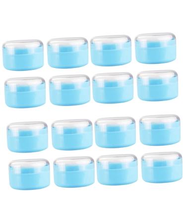 GAFOKI Body Powder Puff Box Baby Powders Makeup Powder Puff Travel Container Loose Powder Puff Baby Powder Container Powder Dispenser Foundation Box Child Body Blue Plastic 16 Pcs 8x8x6cmx4pcs Bluex4pcs
