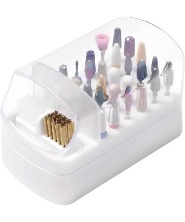 Nail Organizers and Storage | 2 in 1 Nail Drill Holder - Nail Drill Stand with Non-Slip Base Anti-Splash Design for Home Salon - Buy Online on SooperMarket.com