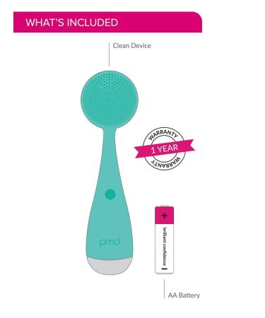 PMD Clean - Smart Facial Cleansing Device with Silicone Brush & Anti-Aging Massager in Teal | International Shipping Available - Buy Online on SooperMarket.com