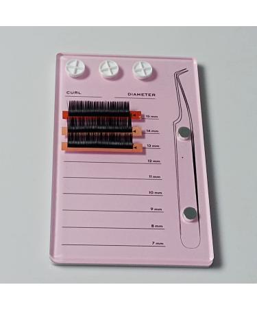 Acrylic Eyelash Extension Organizer | Pink False Eyelash Tray with Scale - Buy Online on SooperMarket.com
