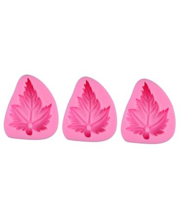 HOMSFOU 3pcs Chocolate Silicone Molds Resin Silicone Molds Cake Toppers Cake Mold Molds for Resin Cakesicles Mold Resin Molds Cake Decorations Fondant Molds Baking Mold Handmade Soap Tool mediumx3pcs Pinkx3pcs