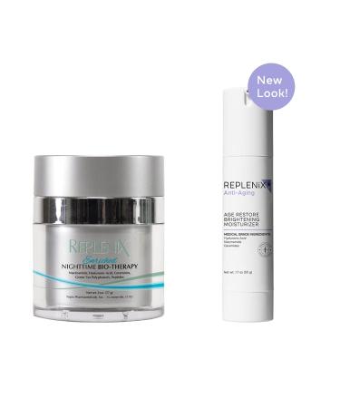 Replenix Age Restore Brightening Moisturizer 1.7 oz - Hyaluronic Acid Oil-Free Anti-Aging Facial Lotion - Buy Online on SooperMarket.com