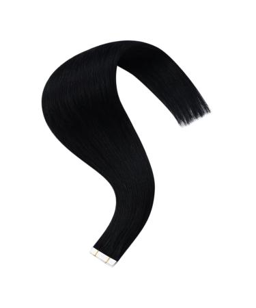 Buy Youngsee Black Tape In Extensions - Real Hair 50cm Virgin Quality 5pcs 12.5g | Smooth & Easy Application - Buy Online on SooperMarket.com