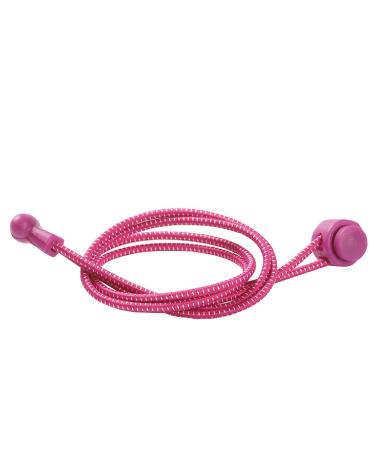 Bupimufi laces without tying Elastic rubber shoe straps elastic quick lock elastic shoelaces children shoes accessories fuchsie & white