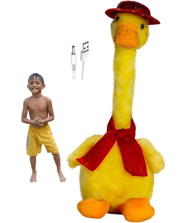 Dariicha Talking Dancing Duck Toy - Repeat what you say, Sing, and Dance - Ideal Christmas Decoration and Kids' Toy with Red Bandana - Buy Online on SooperMarket.com