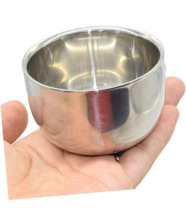Beavorty 2 STK Impact Bowl Tools for Men | Stainless Steel Shaving Soap Container | Rabbit Ears Bubble Bowl for Home Shaving | 7.3x5cm Silver - Buy Online on SooperMarket.com