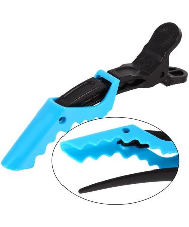 Hairdressing Clip For Women Plastic Clamp Hair Styling Non Slip Clips Grip Accessory (10 pcs-Blue) - Buy Online on SooperMarket.com