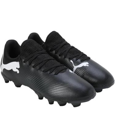 PUMA Unisex Kids Future 7 Play FG/AG Jr Soccer Shoe - Black/White - Size 31 EU | International Shipping Available - Buy Online on SooperMarket.com