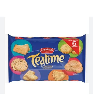 Crawford's Delicious Sweet Teatime Assorted Biscuits 275g (1 Pack Bundle)