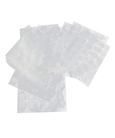 minkissy 20 Sheets Nail Art Decals Nail Art Stickers Nail Stickers Flowers Nail Accessories Double-sided Nail Glue Sticker Nail Tips Nail Decals Double Sided