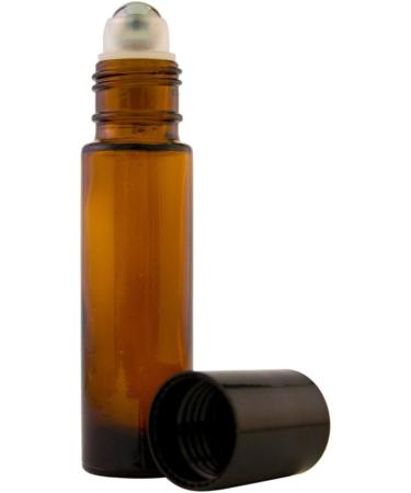 GreenHealth 24 Pack Amber Glass Roll-On Bottles with Stainless Steel Roller Balls & Droppers | 10 ml Capacity - Buy Online on SooperMarket.com