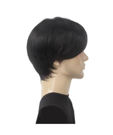 STfantasy Men's Blonde Short Straight Layered Wig - Two-Tone Mixed for Cosplay & International Shipping - Buy Online on SooperMarket.com