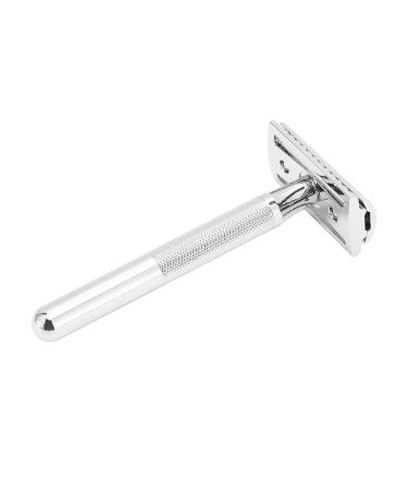 Security razor with a long handle removable cutting head washable zinclegation comfortable handle safety razor non -slip handle for trips for men and at home