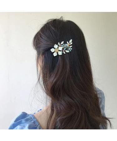 inSowni 4 Pack Luxury Glitter Butterfly Metal French Barrettes for Women Girls - Sparkly Jeweled Gems Crystals Rhinestones Hair Clips (4PCS S3) - Buy Online on SooperMarket.com