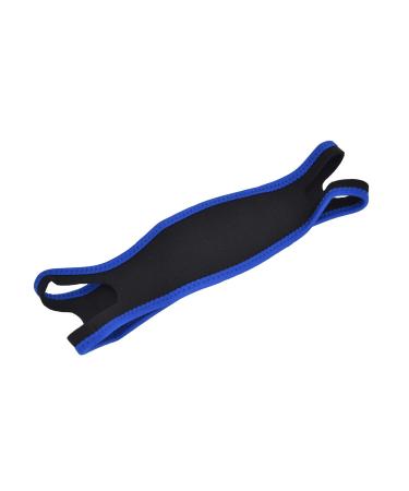 Snoring Stop Belt Comfortable Prevent Teeth Grinding Chin Strap for Office for Bedroom for Men Women(Blue Black)