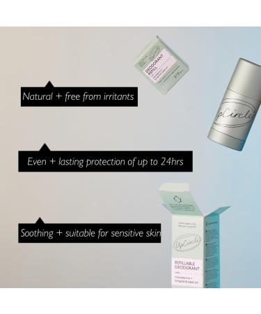 Buy UpCircle Refillable Deodorant with Macadamia & Bergamot - Natural Hydrating 24-Hour Protection - Ideal for Sensitive Skin - International Shipping Available - Buy Online on SooperMarket.com