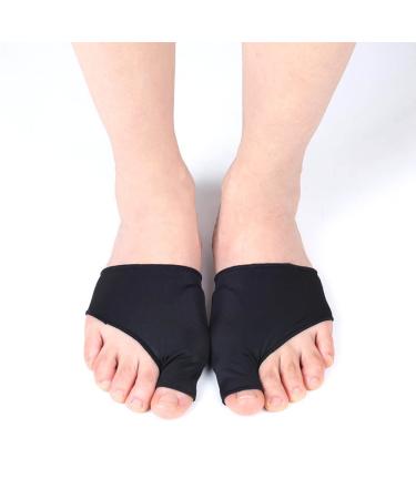 Bunion corrector sleep soft stretchy breathable protective support big toe separator sock toe smoothing and spacers for men and women (S (35-39))