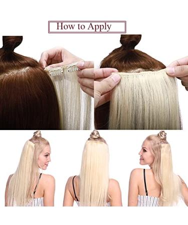 Buy Sego 60cm Clip-In Hair Extensions | Wavy Platinum Blonde | Full Head Natural Look - Buy Online on SooperMarket.com