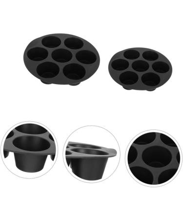 PRETYZOOM 4 Pcs 7 Silicone Ice Molds Cake Baking Pans Silicone Cupcake Pan Muffin Cake Molds Candle Mold Candle Accessories Air Fryer Muffin Pan Silica Gel Baking Tools Oven - Buy Online on SooperMarket.com