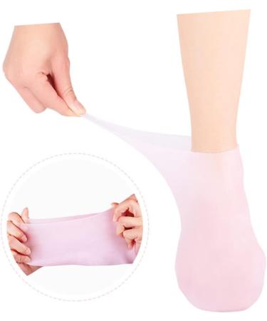 minkissy 3 Pairs Sock Feet Lotion Silicone Gel Moisturizing Heel Sleeves Spa Rejuvenate Birth Control Wallet Knee Scooter Pad Gel Booties Skin Dry Cracked Gel Pillow Miss Sebs Foot Pink - Buy Online on SooperMarket.com