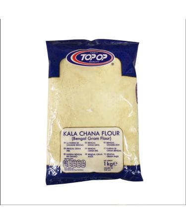 Top op Kala Chana Flour 1Kg (Pack of 1) - Ideal for Traditional Sweets and Savouries - Black Chickpea Flour