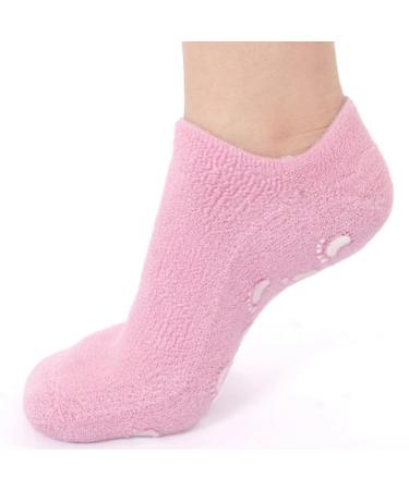 minkissy 2 Pairs Moisturizing Heel Socks Spa Gel Socks Features Socks for Women Women s Socks Gel Socks for Moisturizing Womens Socks Silicone Socks Moisture Socks Lotion Essential Oil Miss