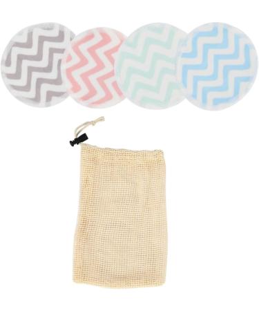 Buy FRCOLOR 4pcs Washable Face Makeup Remover Cleansing Pads - Eco-Friendly Makeup Wipes for Easy Facial Cleaning | International Shipping Available - Buy Online on SooperMarket.com