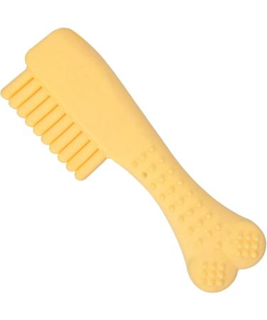 Skuda Kielzeugkamm: Interactive Dog Toy for Puppies - Tough Natural Chew Teeth Cleaning & Boredom Buster for Medium & Large Breeds (Yellow) - Buy Online on SooperMarket.com