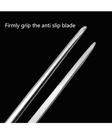 Asukohu Professional Stainless Steel Medical Tweezers Ear-Pick Tool Bending Tweezers for Ear Cleaning and Care Bend Tweezers - Buy Online on SooperMarket.com