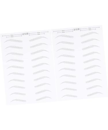 NOLITOY 4 Sheets Pairs Brow Tatoo Eyebrows Transfer Stickers Eyebrowsb Eyebrow Sticker 6d Patch Artificial - Buy Online on SooperMarket.com