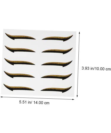 Mikinona Double Sided Eyelid 60 pairs Personalized Eyelid Reusable Charming Eyeliner Double Stickers Tapes Strips 14X10X0.5cmx3pcs Assorted Colorx3pcs - Buy Online on SooperMarket.com