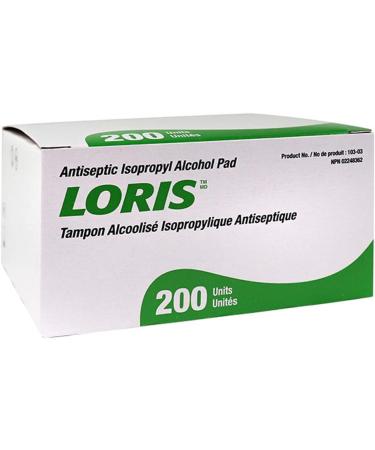 Loris Antiseptic 70% Isopropyl Alcohol (10 Pack | 2000 Pads) - Buy Online on SooperMarket.com