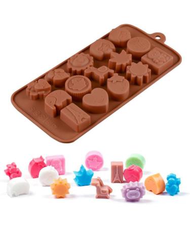 IMIKEYA 3pcs 15 Candy Molds Cooking Molds Silicone Baking Molds Cartoon Animal Mold Chocolate Cookie Silicone Molds Silicone Candy Mold Non-Stick Mold Silicone Bakeware Cake mediumx3pcs Coffeex3pcs - Buy Online on SooperMarket.com
