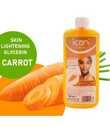 ican London Carrot Extract Skin Lightening Glycerine 100ml - Buy Online on SooperMarket.com