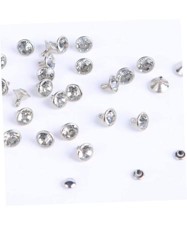 EXCEART 400 Sets Diamond Stud Rivets DIY Crafts Clothes DIY Rivets DIY Luggage Rivets Crystal Leather Goods 0.6X0.6X1CMx2pcs As Shownx2pcs - Buy Online on SooperMarket.com