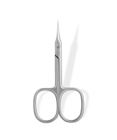 BNG Cuticle Scissors Professional Curved Cuticle Cutter for Nails Sharp Nail Scissors for Women Men Cuticle Remover Pedicure Manicure Nail Art Tool Silver