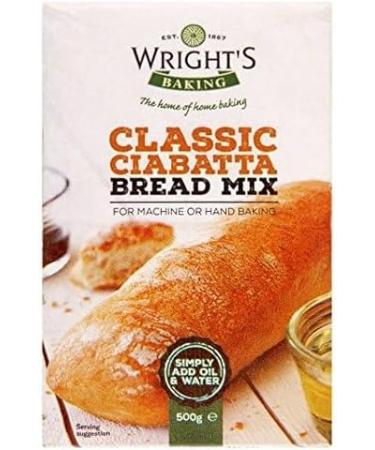 Wright's | Ciabatta Bread Mix 10X500g | Simply Add Oil and Water | For Machine or Hand Baking | Suitable for Vegetarians - Buy Online on SooperMarket.com