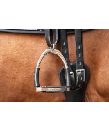 Equinate Safety Bar Charles 10cm - Stainless Steel Rubber Anti-Slip Stirrup Set for Adults & Children - Relieves Ankles - 2 Pieces - Buy Online on SooperMarket.com