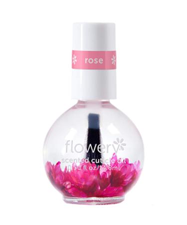 Flowery Rose Scented Cuticle Oil, 0.5 oz, 1 Pack 0.5 Fl Oz (Pack of 1) Rose