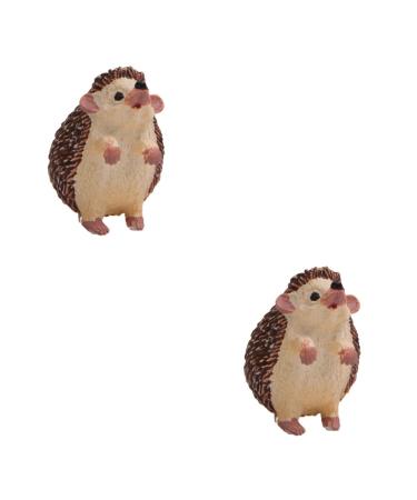 ABOOFAN 2pcs Fairy Figurine Hedgehog Decor Cupcake Ornament Garden Miniature Resin Miniature Hedgehog Sculpture Mini Figurine Cupcake Decorations Garden Animal Miniature Paper Cup Small As Shownx2pcs Size 1x2pcs