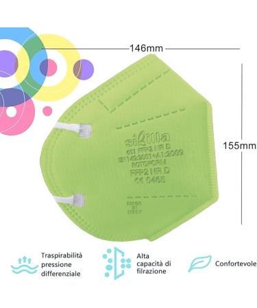 Buy Rotoform FFP2 Masks - 5-Layer Colorful Protection CE2233 Certified BFE 94% EN 149:2001+A1:2009 International Shipping Available - Buy Online on SooperMarket.com