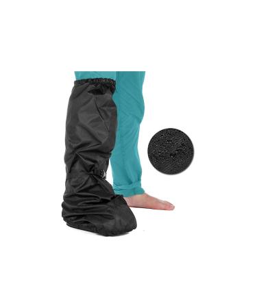 Walking Boot Cover Tall Orthopedic Medical Boot Cover Waterproof Fracture Foot Cast Cover for Men Women Outdoor Winter Snow Rain Protector Recovery Boot Cover (Black)