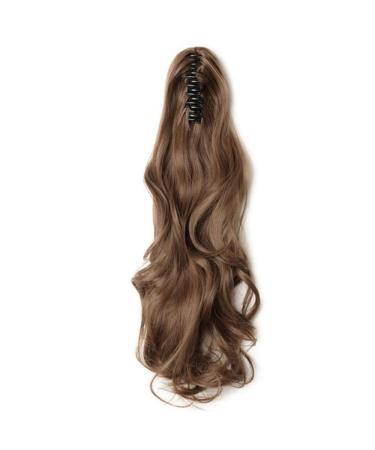 Synthetic Claw Fake Ponytail Wig Female Black Brown Tail Hair Extension On Ponytail Hair Extensions 18-26inch light brown