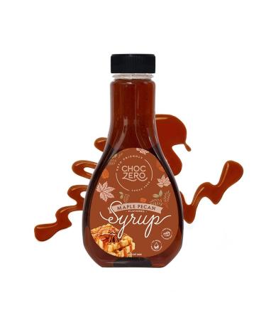 ChocZero's Maple Pecan Keto Syrup - Sugar Free Pancake Syrups - Dark Amber Style (1 Squeeze Bottle, 12oz)