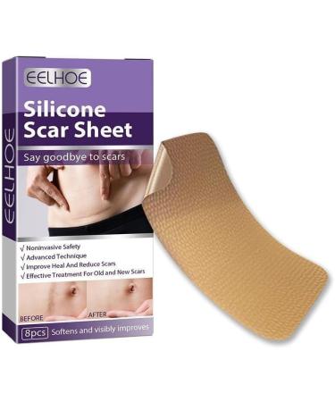 WAITLOVER Skin Color Reusable Silicone Scar Removal Patch - Surgical Self-Adhesive Soft Gel Strip for Burn Repair - Buy Online on SooperMarket.com