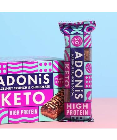 Adonis KETO Bar 16x45g Hazelnut Crunch & Cocoa