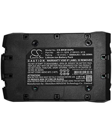 6000mAh Replacement Battery for Milwaukee 4932352667 & Compatible Models | High-Capacity M18 Battery - Buy Online on SooperMarket.com